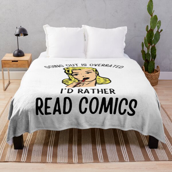 Item preview, Going Outside Is Highly Overrated - I'd Rather Read Comics designed and sold by shmodev.