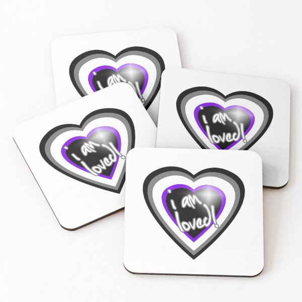 Item preview, Asexual Heart "I am loved!" LGBTQ designed and sold by elisagavi.