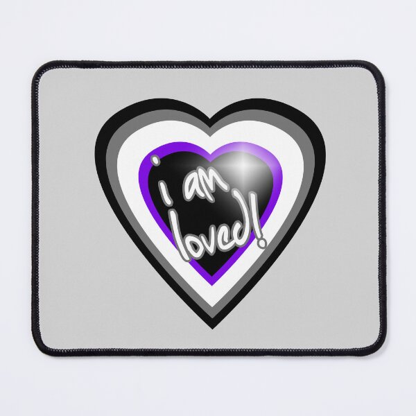 Item preview, Asexual Heart "I am loved!" LGBTQ designed and sold by elisagavi.