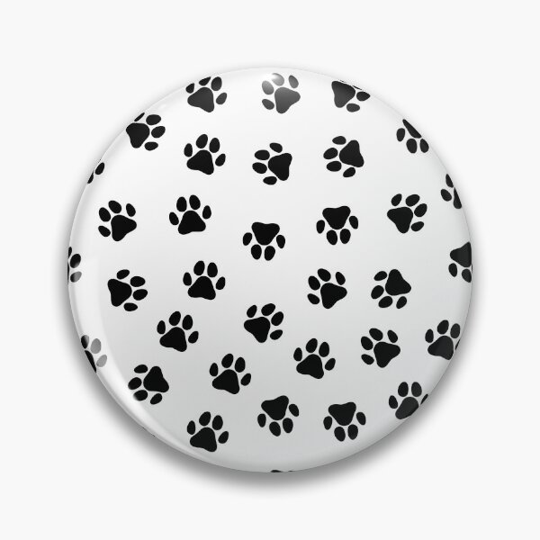 Item preview, Black Dog Paw Print Pattern designed and sold by patterniastudio.