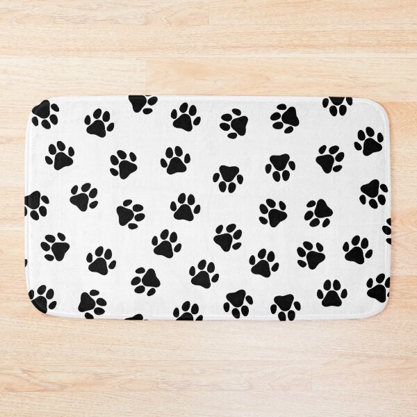 Item preview, Black Dog Paw Print Pattern designed and sold by patterniastudio.