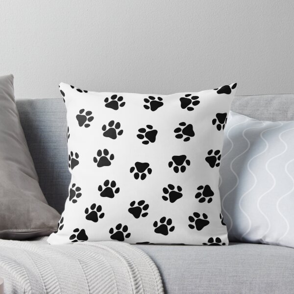 Item preview, Black Dog Paw Print Pattern designed and sold by patterniastudio.