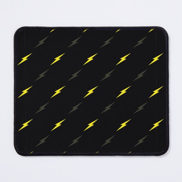 Item preview, Yellow Electric Thunderbolts on Black background designed and sold by Melissa Plugge-Dekker.