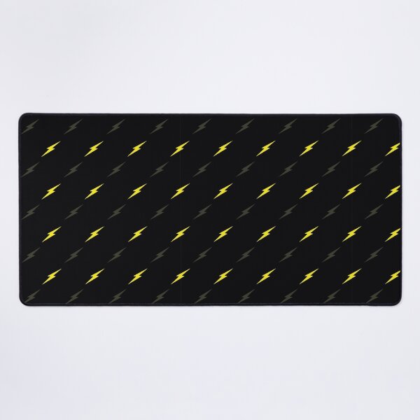 Item preview, Yellow Electric Thunderbolts on Black background designed and sold by Melissa Plugge-Dekker.