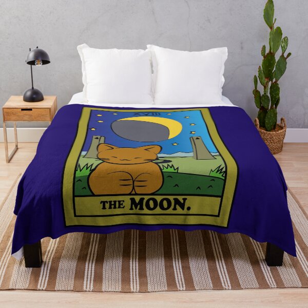 Item preview, TAROT CARDS | THE MOON. | CAT designed and sold by FalconLifeStore.