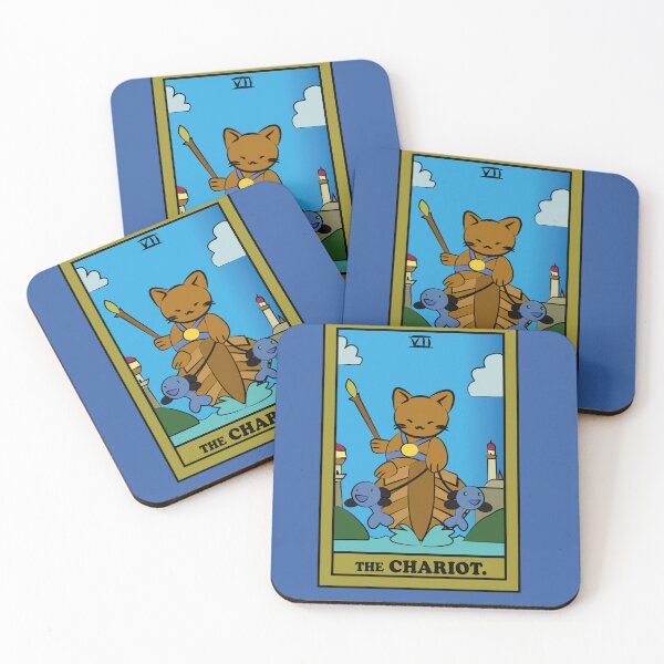 Item preview, TAROT CARDS | THE CHARIOT. | CAT designed and sold by FalconLifeStore.