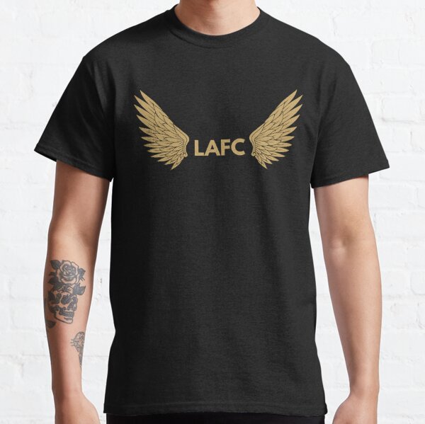 MLS Mens S LAFC Football Club Soccer T-Shirt Black & Gold Founded 2018