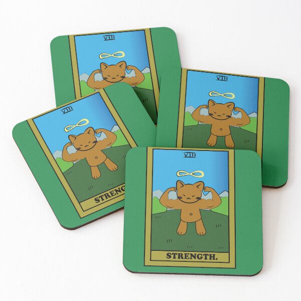Item preview, TAROT CARDS | STRENGTH. | CAT designed and sold by FalconLifeStore.