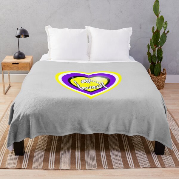 Item preview, Non Binary Heart "I am loved!" LGBTQ designed and sold by elisagavi.