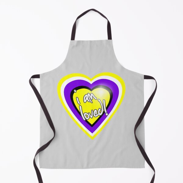 Item preview, Non Binary Heart "I am loved!" LGBTQ designed and sold by elisagavi.