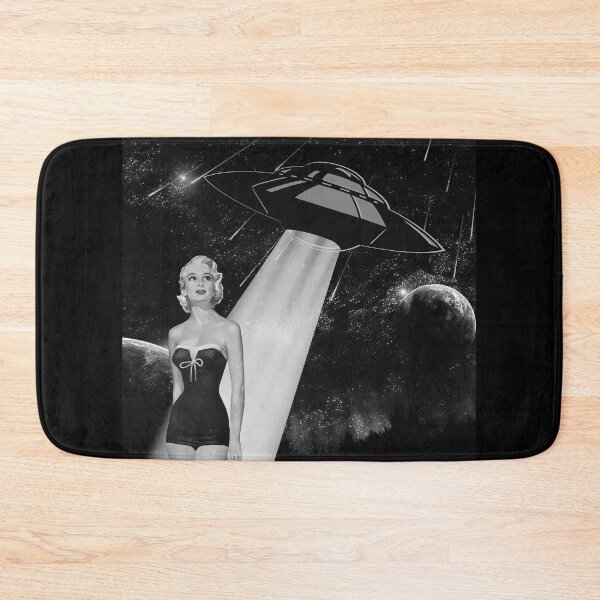 Item preview, UFO Pin-Up (Black & White) designed and sold by SquirrelPants87.