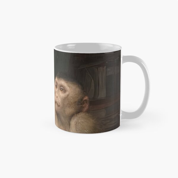 Item preview, Monkey before skeleton by Gabriel von Max designed and sold by AestheticsXarts.