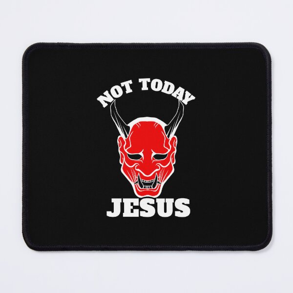 Item preview, Not today Jesus - cool motorcycle helmet design designed and sold by yoshra.