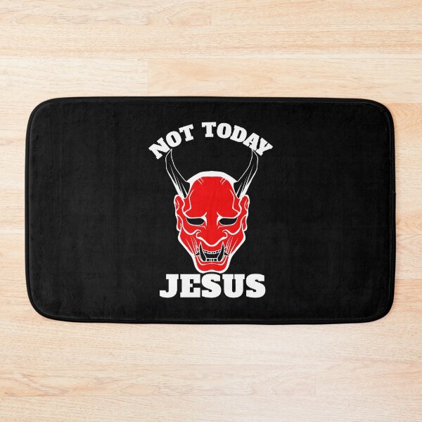 Item preview, Not today Jesus - cool motorcycle helmet design designed and sold by yoshra.
