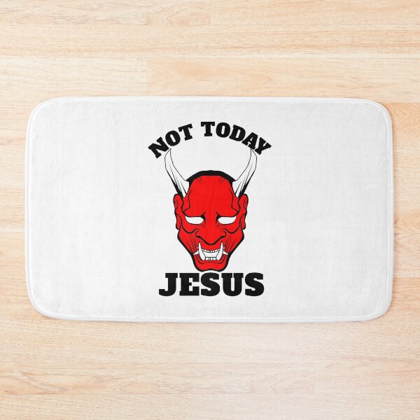Item preview, Not today Jesus - cool motorcycle helmet design designed and sold by yoshra.