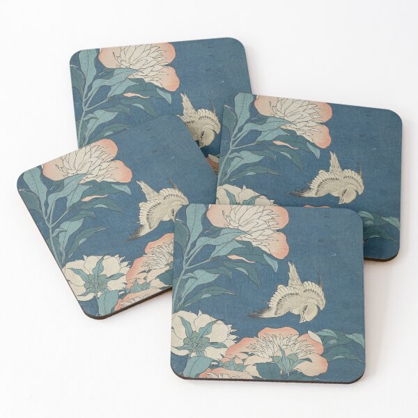Item preview, Peony And Canary by Hokusai Katsushika designed and sold by AestheticsXarts.