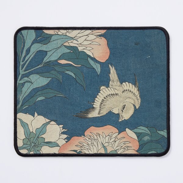 Item preview, Peony And Canary by Hokusai Katsushika designed and sold by AestheticsXarts.