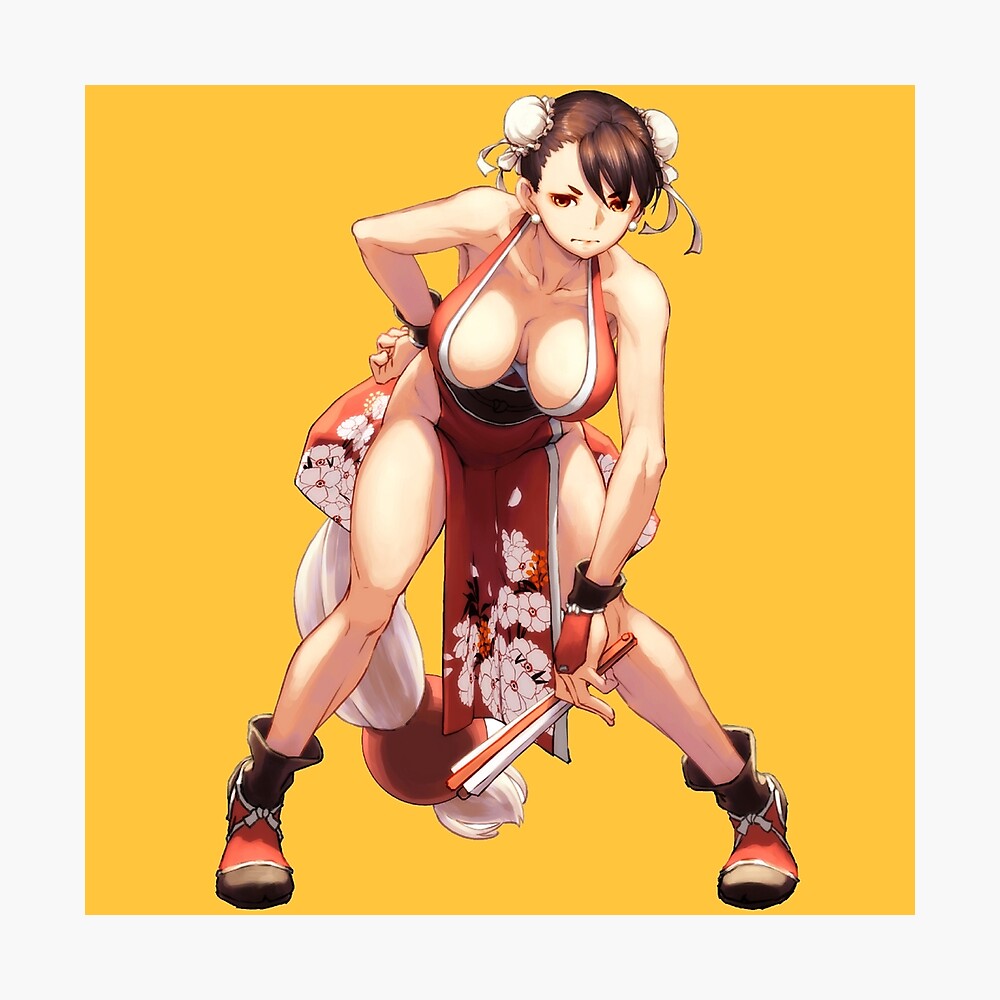 Chun Li with Red Mai Shiranui Costume