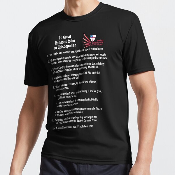 Item preview, 10 Great Reasons to be an Episcopalian - for Dark Shirts designed and sold by Lincoel.