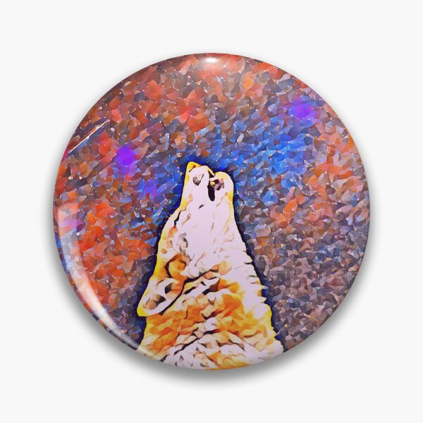 Artikelvorschau, Lone Wolf Howl Impressionist Circle entworfen und verkauft von MMwolfdogden.