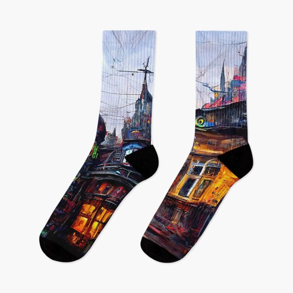 Item preview, Victorian Steampunk City designed and sold by AM FineArtPrints.