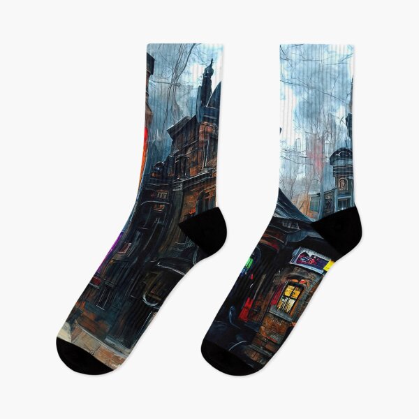 Item preview, Victorian Steampunk City designed and sold by AM FineArtPrints.