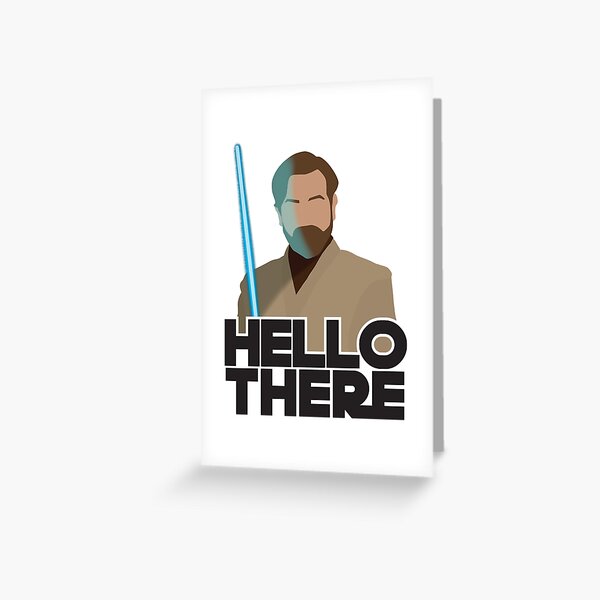 Aperçu de l'œuvre Bonjour là-bas - Obi Wan Sticker créée et vendue par AntheaAzura.
