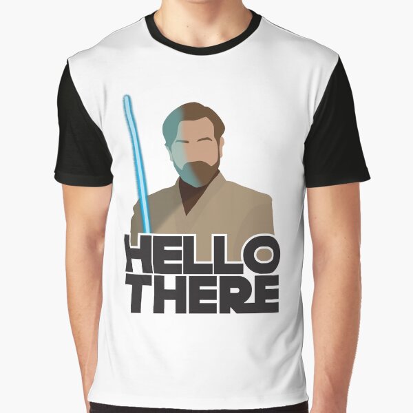 Vista previa del artículo con la obra «Hola, Obi Wan Pegatina», diseñado y vendido por AntheaAzura.