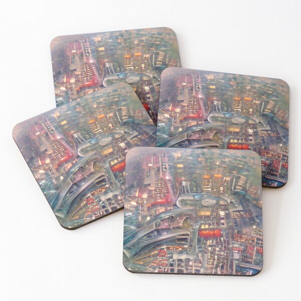 Item preview, Aerial View of a Futuristic City designed and sold by Arkneer.