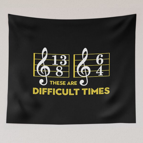 Item preview, These Are Difficult Times - Music Lover designed and sold by ibarrbeat.
