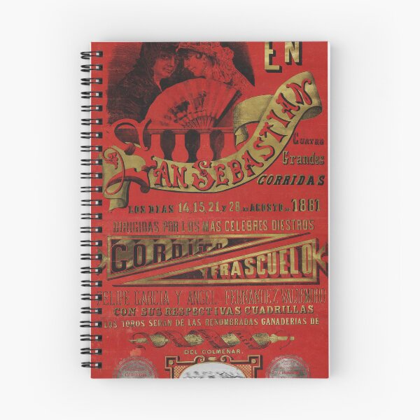 Item preview, SAN SEBASTIAN - SPAIN - BULLS - BULL - BULLFIGHTER - BULLFIGHTING SPAIN - POSTER - VINTAGE designed and sold by acapotevuelto.