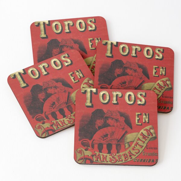 Item preview, SAN SEBASTIAN - SPAIN - BULLS - BULL - BULLFIGHTER - BULLFIGHTING SPAIN - POSTER - VINTAGE designed and sold by acapotevuelto.