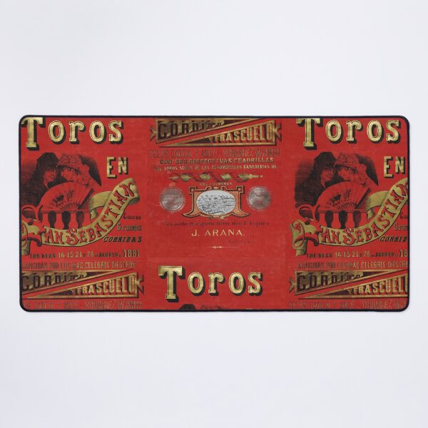 Item preview, SAN SEBASTIAN - SPAIN - BULLS - BULL - BULLFIGHTER - BULLFIGHTING SPAIN - POSTER - VINTAGE designed and sold by acapotevuelto.