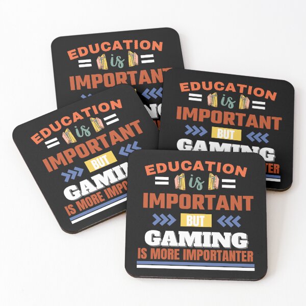 Item preview, Education is important but gaming is more importanter Classic Design designed and sold by justbejoker.