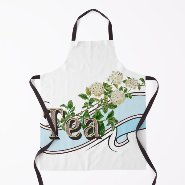 Item preview, Tea banner with antique botanical - white flowers designed and sold by ZinZoe.