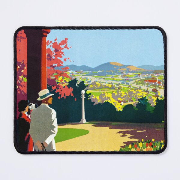 Item preview, CANBERRA AUSTRALIA Federal Capital and Garden City Old Tourism Poster Advertisement designed and sold by retroposters.