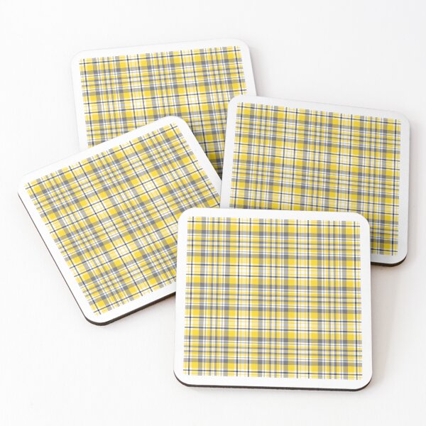 Item preview, Grey and Yellow Four Lines Symmetry Diagonal Checked Square Diamond Geometric Pattern designed and sold by Moyanana.