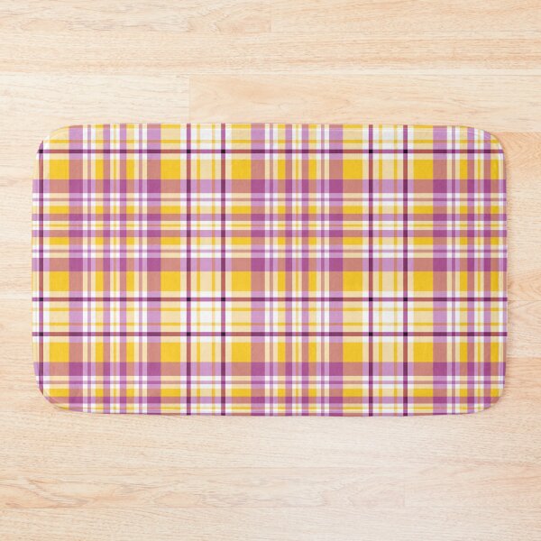 Item preview, Purple and Yellow Four Lines Symmetry Diagonal Checked Square Diamond Geometric Pattern designed and sold by Moyanana.