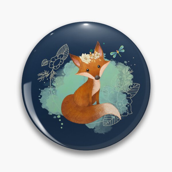 Item preview, Dragonfly Fox Totem Boho Watercolor  designed and sold by Holisticfox.