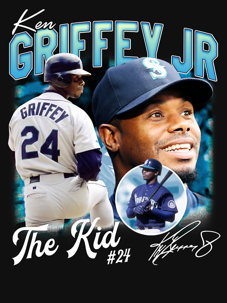 Ken Griffey Jr The Kid Seattle Baseball Legend Signature Vintage Retro 80s  90s Bootleg Rap Style Essential T-Shirt for Sale by georgiyigsub