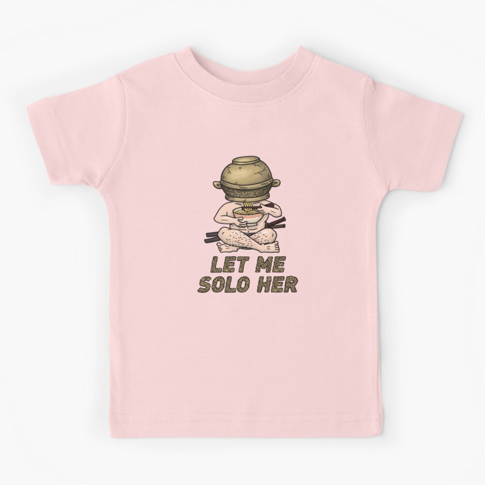LET ME SOLO HER Jar Head Warrior Eating Ramen  Poster for Sale by  Lakisha's Design