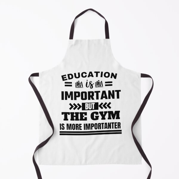 Item preview, Education is important but the gym is more importanter Classic Design designed and sold by justbejoker.