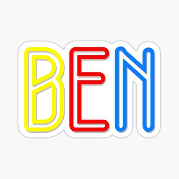 Ben - Your Personalised Products Sticker