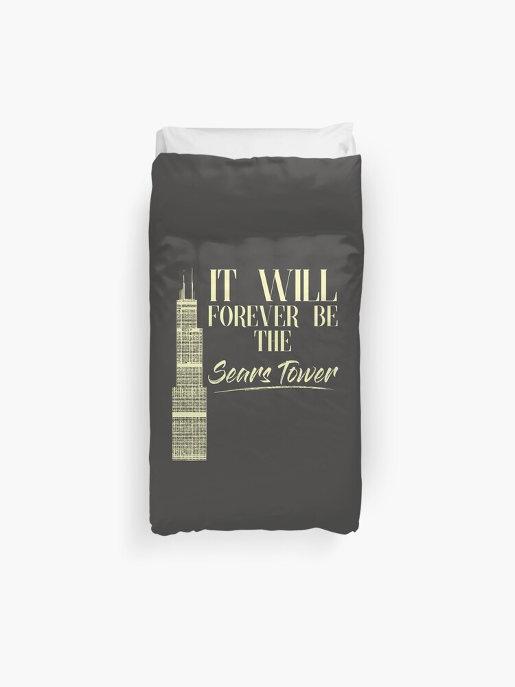 Chicago Sears Tower Duvet Cover By Cheerfuldesigns Redbubble