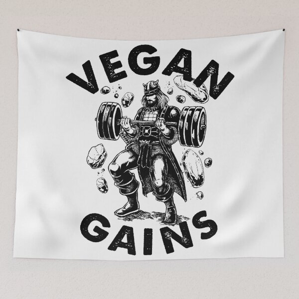 Item preview, Vegan Gains Rustic designed and sold by ReignGFX.
