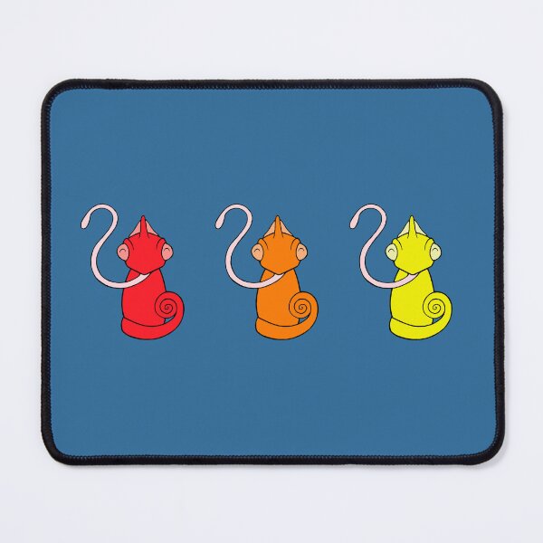 Item preview, Triple Chameleons - warm colors designed and sold by WatershipBound.