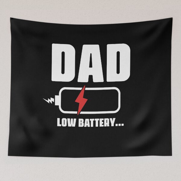 Item preview, Low Battery dad funny exhausted father fatherhood designed and sold by Majesticoo.