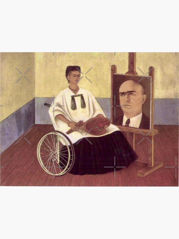 Aperçu 3 sur 3. Impression photo avec l'œuvre Autoportrait avec le portrait du docteur Farill par Frida Kahlo créée et vendue par FridaBubble.