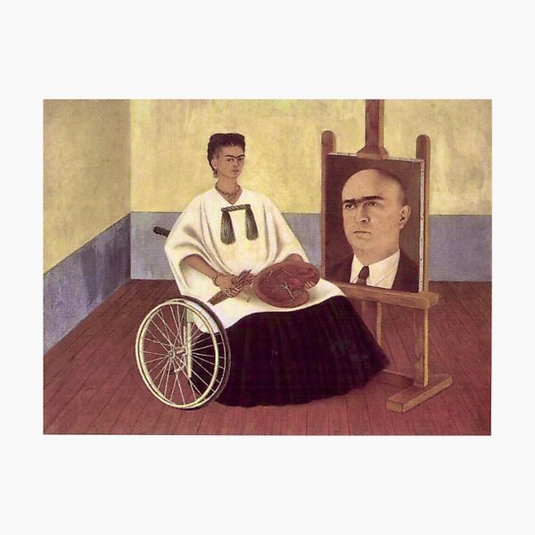 Item preview, Autoportrait avec le portrait du docteur Farill par Frida Kahlo designed and sold by FridaBubble.