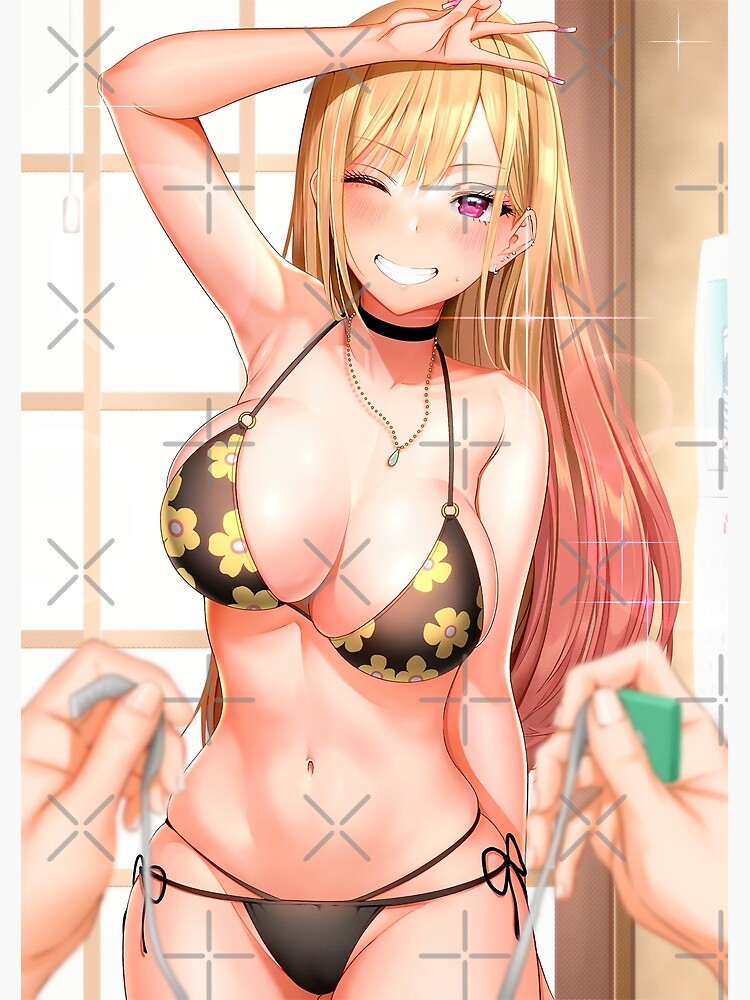 Bikini Marin Kitagawa Sexy My Dress Up Darling Poster For Sale By Hidoyatarg Redbubble